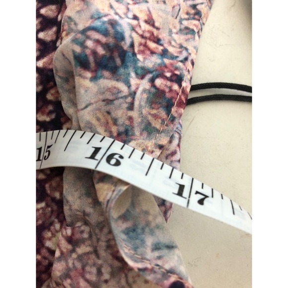 NWT 7 For All Mankind Wrap Dress Blush Snake Print Ruffled Flutter Sleeve Size S - Picture 8 of 10
